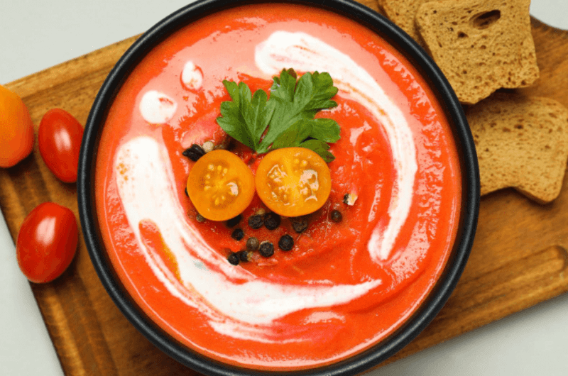 Vegan tomato soup recipe with coconut milk