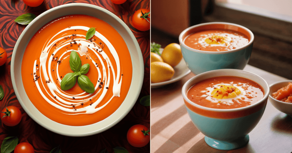 Vegan tomato soup recipe with coconut milk