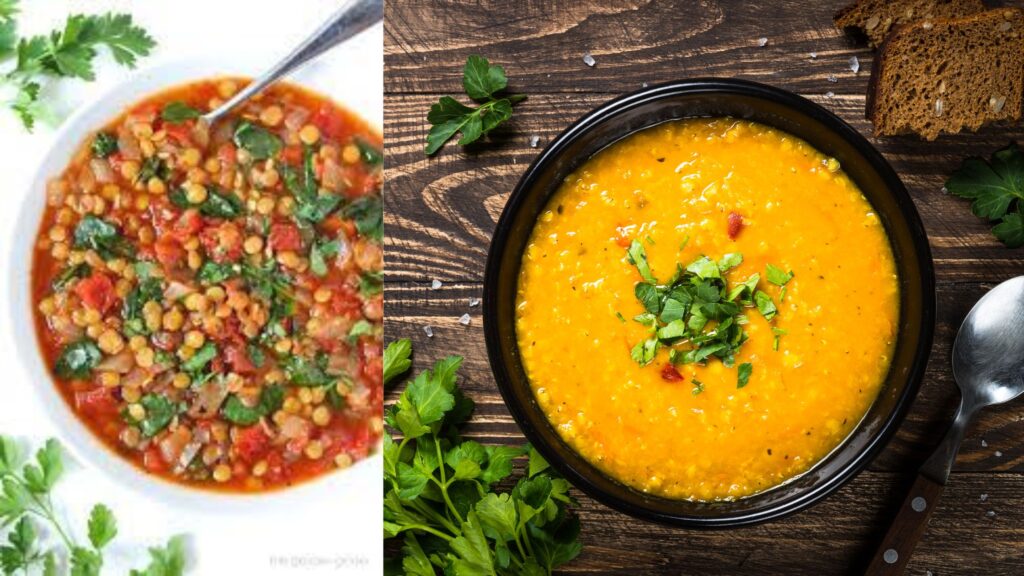 Tomato and lentil soup recipe