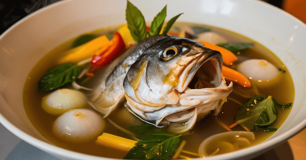 Thai Fish head soup recipe