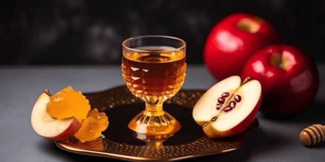 Caramel Apple Shots with vodka